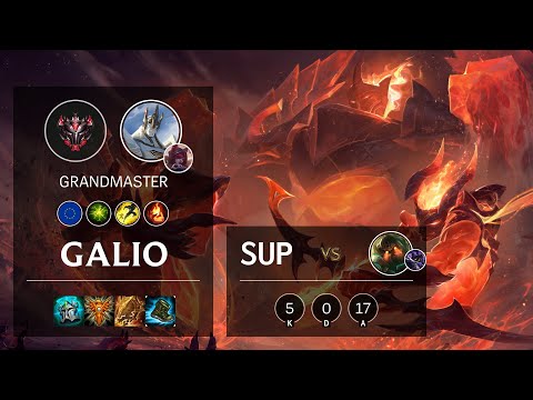 Galio Support vs Nautilus - EUW Grandmaster Patch 10.21