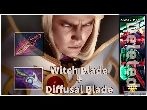 Witch Blade + Diffusal Blade Invoker deletes everyone (Gold Tier Juggernaut) 14-3-13