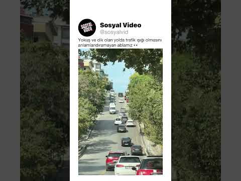 Yokuş ve dik olan yolda trafik ışığı olmasını anlamlandıramayan ablamız 👀