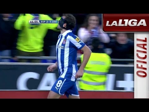 Gol de Stuani (2-1) en el RCD Espanyol - Levante UD - HD