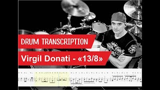 Virgil Donati - "13/8" | Drum Transcription | Drum Sheet Music | PDF