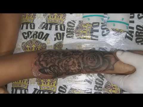 Flor ,aplicação da película do tropicalderme. # 193