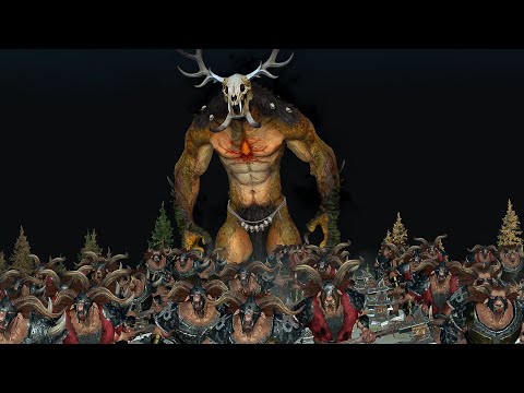 BEASTMEN vs NORSCA - Warhammer TotalWar cinematic battle