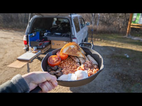Cooking a Full English Breakfast in my Truck - 100 Subscriber Special