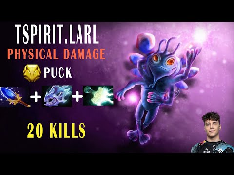 TSpirit.Larl [Puck] Physical Build So Strong!! - Dota 2 Pro Highlights