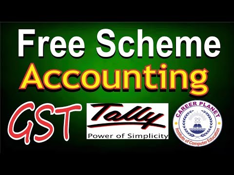 GST Free Scheme Entries in Tally ERP 9 | Free Item Accounting with GST in Tally