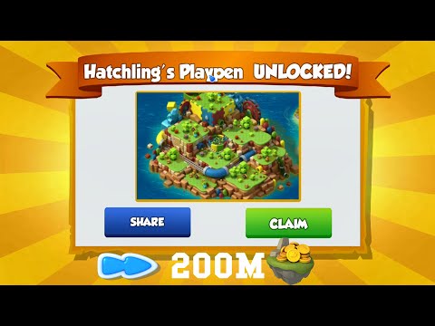 Hatchlimg's Playpen Unlocked! (200M Gold) | Dragon Mania Legends