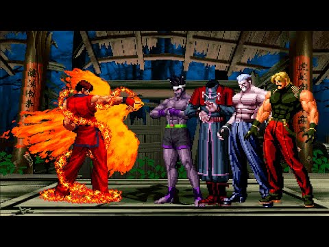 [KOF Mugen] God Kim vs KOF Bosses Team