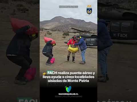 🚁 FACH realiza puente aéreo para abastecer a cinco localidades aisladas de Monte Patria #shorts
