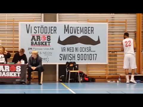 Highlights div 2 herrar Aros Basket vs KFUM Vällingby 171118