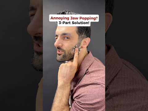 Ease that pesky JAW Popping with this 3-part routine! #jawpain #jawpainrelief #tmj #tmjdisorder #jaw