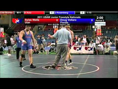 Junior Freestyle 285   Doug Vollaro FL vs  Sylas Wells UT