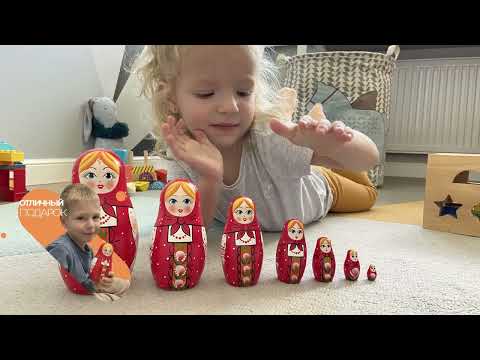 Миниатюра изображения товара Матрешка сувенирная Брестская Фабрика Сувениров В сарафане с традиционным орнаментам 7011