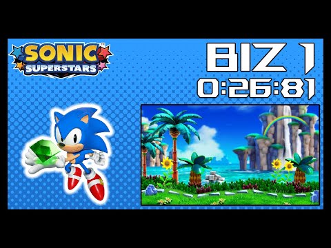 Sonic Superstars - Bridge Island Act 1 Speedrun - 0:26.81