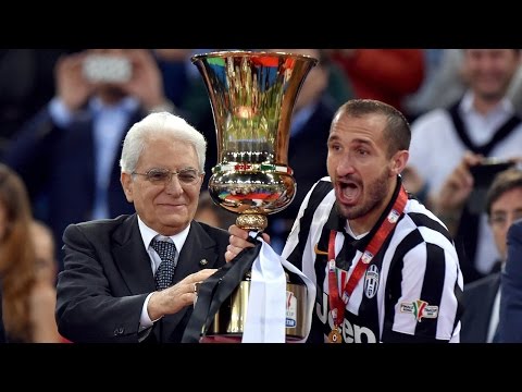 Premiazione del Presidente Mattarella allo Stadio Olimpico in occasione della finale di Coppa Italia
