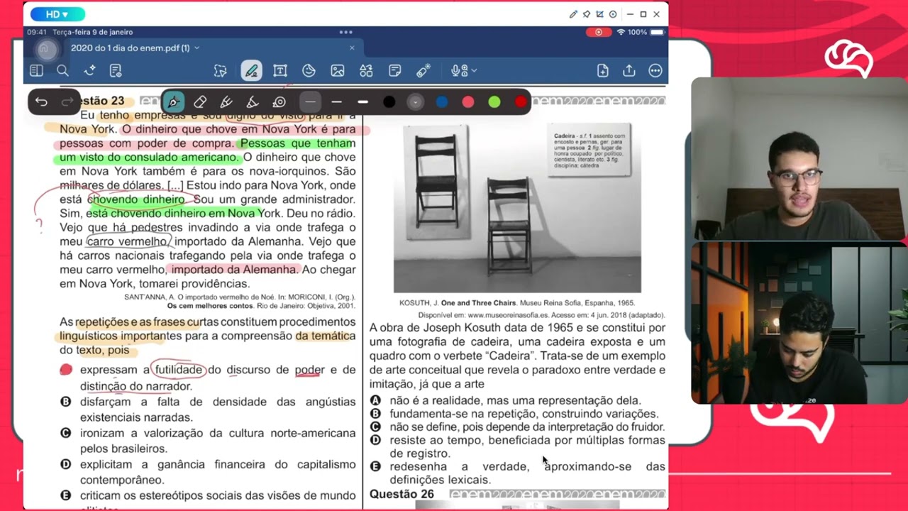 Resolução em Vídeo — Questão 23 ENEM 2020