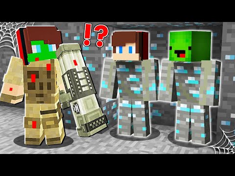 "Insane Minecraft Escape: JJ & Mikey Diamond ORE vs JJ Zombie Army! 🐰🧟‍♂️" - (Maizen)