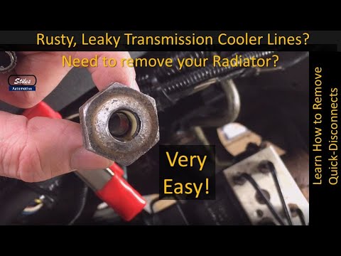 Transmission Line on Radiator Removal (QD), 2004 & Newer F-150, and 2008 & Newer Super Duty Trucks