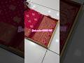 A Very Beautiful Pure Satin Silk Pink Colour Sarees Bandhani Saree Video Trending Shorts New
