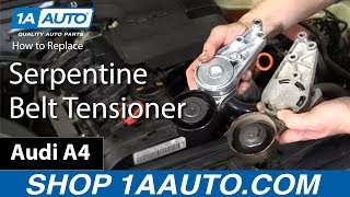 How to Replace Serpentine Belt Tensioner 02-08 Audi A4