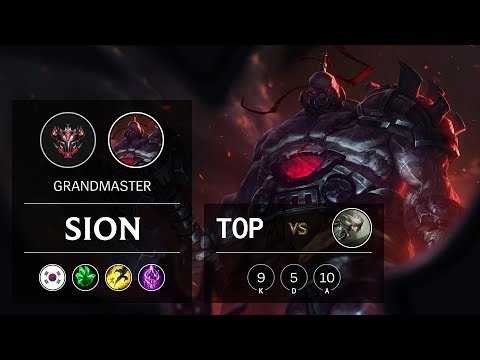 Sion Top vs Camille - KR Grandmaster Patch 9.22