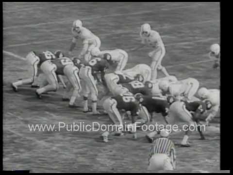 1966 College Football - North Carolina State and Michigan State archival footage