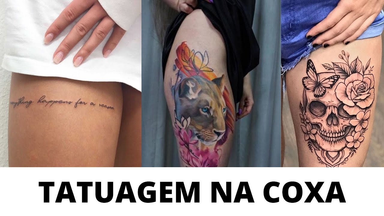TATUAGEM FEMININA NA COXA: +40 Inspirações para tatuar sua coxa!