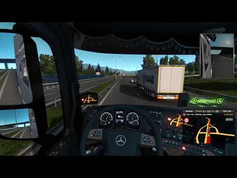 Euro Truck Simulator 2 -  GTX 1650 - transport Mukhacevo(UA)-Dover(GB)/ New Mercedes Actros