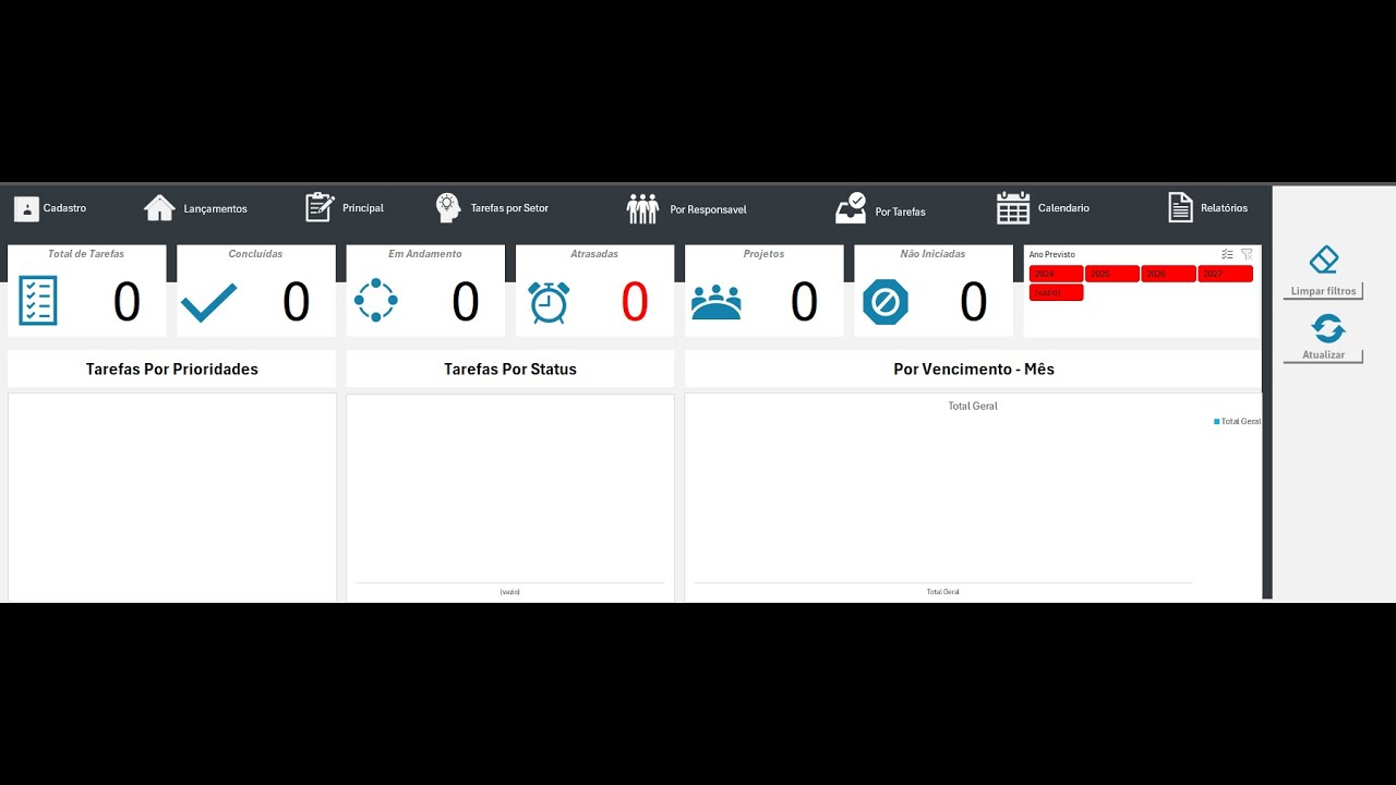 Usando Excel para Controle de Tarefas