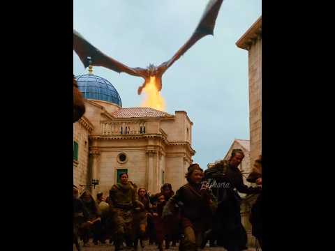 Daenerys Targaryen Revenge🥵Destroys King's Landing⚜️#shorts #houseofthedragon #daenerystargaryen