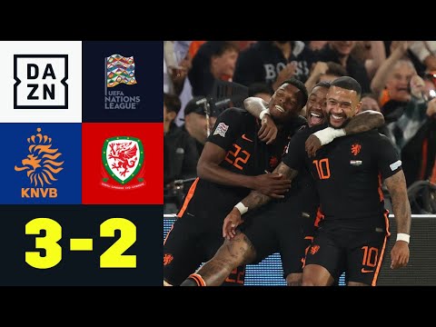 Nachspielwahnsinn! Depay antwortet auf Bale-Elfer: Niederlande - Wales 3:2 | Nations League | DAZN