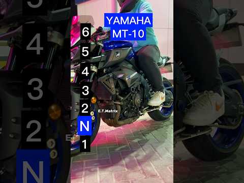 Maximum speed for each gear on a Yamaha MT-10