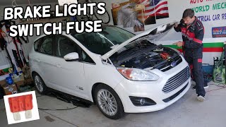 FORD C-MAX BRAKE LIGHT SWITCH FUSE LOCATION REPLACEMENT, STOP LIGHTS SWITCH FUSE