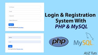 Login and Registration Form in PHP and MySQL
