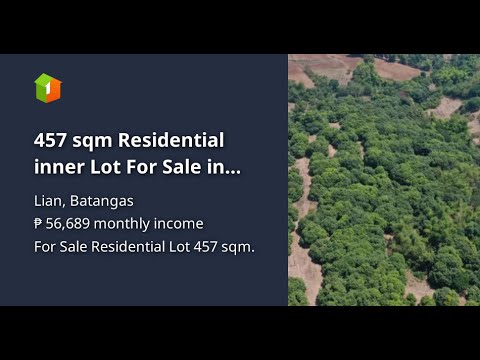 457 sqm Residential inner Lot For Sale in Lian Batangas