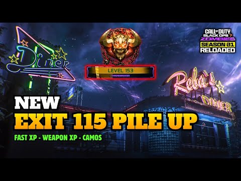 NEW Exit 115 Pile Up Glitch (Season 1 Reloaded) | Fast XP, Weapon XP & Unlock Camos in BO7 Zombies
