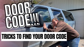 Ford Excursion Door code: How to find and program.