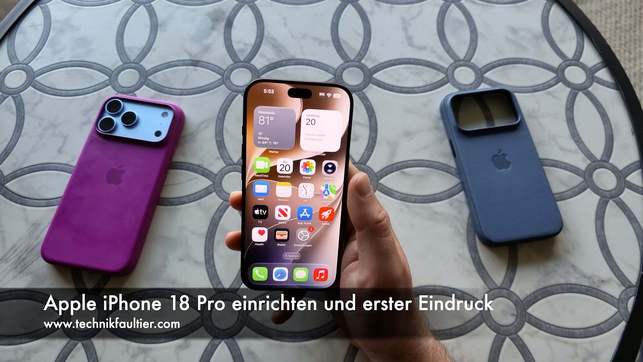 Apple iPhone 18 Pro einrichten und erster Eindruck