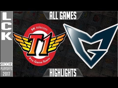 SKT vs SSG Highlights ALL GAMES LCK Playoffs Round 2 Summer Split 2017 SKT T1 vs Samsung Galaxy