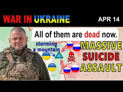 14 Apr: Storming White Mountain: Insane RUSSIAN 3% SURVIVAL ATTACK | War in Ukraine