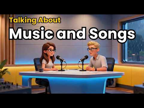 How to Talk About Music and Songs in English | English Conversation Practice for Listening/Speaking