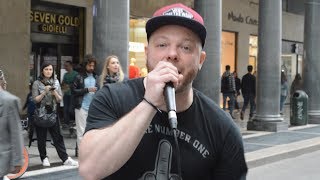 rapper bravissimo improvvisa a Torino- rap improvvisato
