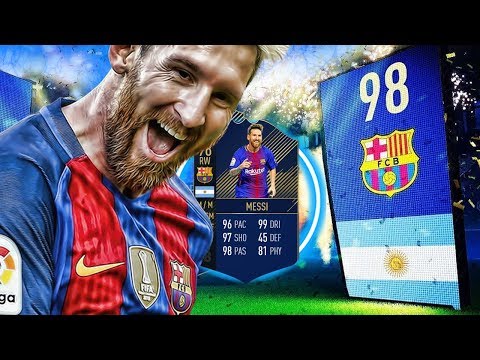 TEAM OF THE YEAR MESSI PLAYER REVIEW FIFA 18 | 98 TOTY LIONEL MESSI REVIEW | FIFA 18 ULTIMATE TEAM