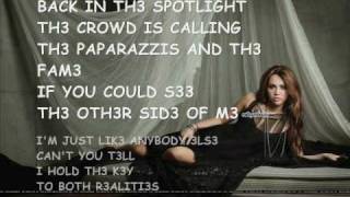 The other side of me - Miley Cyrus (lyrics)