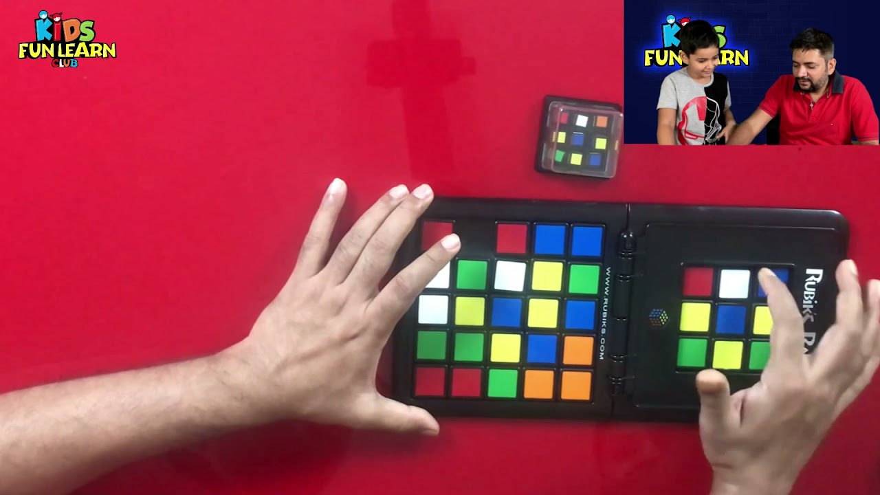 Parikshet and Dad participates in Rubiks race | Kids Fun Learn Club