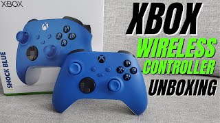 Xbox Wireless Controller in Shock Blue Unboxing - Xbox & Windows 11 Controller