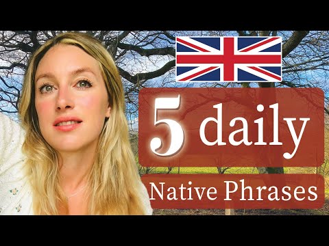 5 Daily NATIVE Phrases! | spoken English! | British English