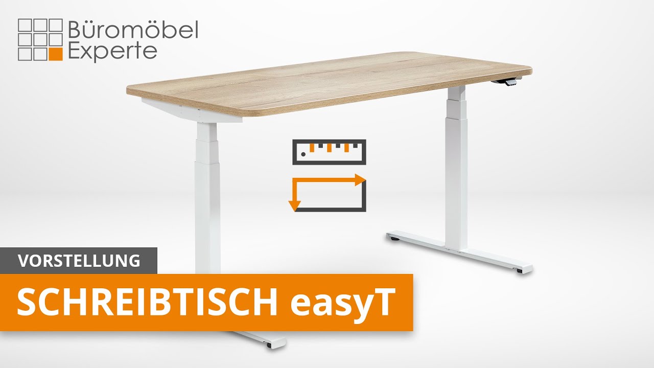 Video zum höhenverstellbarer Schreibtisch easyT