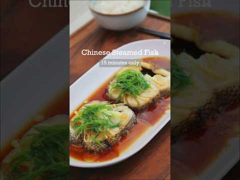✨Chinese Steamed Fish 🐟 🥢 15 minutes only#steamedfish#easyfishrecipe#chineserecipes#easydinner