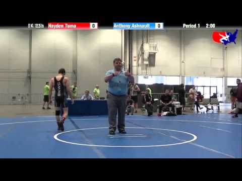 Hayden Tuma vs. Anthony Ashnault at 2013 Junior Nationals - FILA - FS